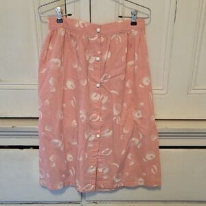 Vintage Cotton Midi Skirt